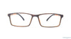 Baker Hugges BH A11506 Orange Rectangle Medium Full Rim Eyeglasses