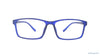 Baker Hugges BH A11654 11032 Blue Rectangle Medium Full Rim Eyeglasses