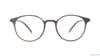 Baker Hugges BH A11941 11021 Orange Round Medium Full Rim Eyeglasses