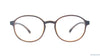 Baker Hugges BH A11945 11022 Orange Round Medium Full Rim Eyeglasses
