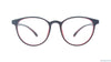 Baker Hugges BH A11953 11023 Red Round Medium Full Rim Eyeglasses