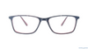 Baker Hugges BH A12216 Red Rectangle Medium Full Rim Eyeglasses