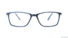 Baker Hugges BH A12218 Blue Rectangle Medium Full Rim Eyeglasses