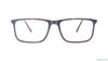 Baker Hugges BH A12224 Red Rectangle Medium Full Rim Eyeglasses