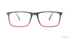 Baker Hugges BH A12225 Pattern Rectangle Medium Full Rim Eyeglasses