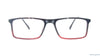 Baker Hugges BH A12322 Red Rectangle Medium Full Rim Eyeglasses