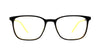 Baker Hugges BH A12761 Yellow Square Medium Full Rim Eyeglasses