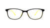 Baker Hugges BH A12817 Yellow Square Medium Full Rim Eyeglasses