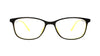 Baker Hugges BH A12903 Yellow Square Medium Full Rim Eyeglasses