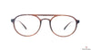Hardy Hawkins HH A11717 1035 Brown Aviator Medium Full Rim Eyeglasses