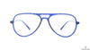Hardy Hawkins ZERO POWER BLUE SAFE DIGITAL PROTECTION HH A11826 Blue Aviator Medium Full Rim Eyeglasses