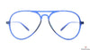 Hardy Hawkins HH Z10718 Blue Aviator Medium Full Rim Eyeglasses