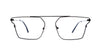 KNIGHT HORSE KN a 20115 Gun Metal Square Medium Full Rim Eyeglasses