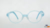 Martin Snow MS A10052 Kids Detachable Temple Strips Blue Round Full Rim Eyeglasses