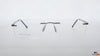 Martin Snow MS A10380 Silver Rectangle Medium Rimless Eyeglasses