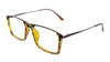 Martin Snow MS A10504 Pattern Rectangle Medium Full Rim Eyeglasses