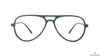 Hardy Hawkins HH A11824 Matte-Black Aviator Medium Full Rim Eyeglasses