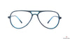 Hardy Hawkins HH A11828 Blue Aviator Medium Full Rim Eyeglasses