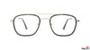 TAG Hills TG A10800 2624 Gold Aviator Medium Full Rim Eyeglasses