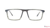 Stark Wood SW A10595 Grey Rectangle Medium Full Rim Eyeglasses